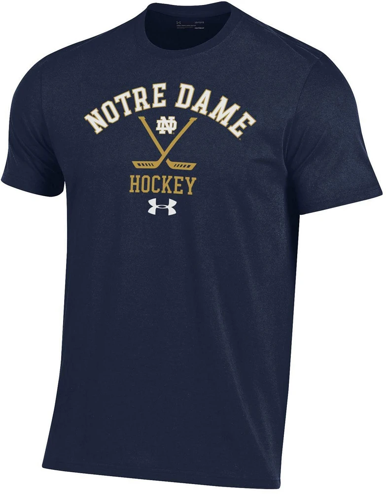 Under Armour Men's Notre Dame Fighting Irish Hockey Navy T-Shirt