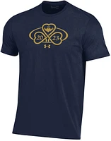 Under Armour Men's Notre Dame Fighting Irish Navy Performance Cotton T-Shirt