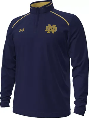 Under Armour Men's Notre Dame Fighting Irish Navy Sideline 1/4 Zip Pullover