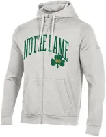 Under Armour Men's Notre Dame Fighting Irish Silver Heather All Day Full-Zip Hoodie