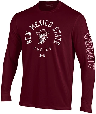 Under Armour Men's New Mexico State Aggies Maroon Performance Cotton Long Sleeve T-Shirt