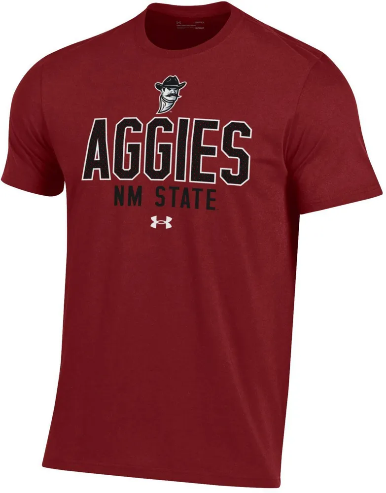 Under Armour Men's New Mexico State Aggies Crimson Performance Cotton T-Shirt