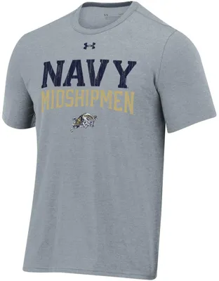 Under Armour Men's Navy Midshipmen All Day Tri-Blend T-Shirt