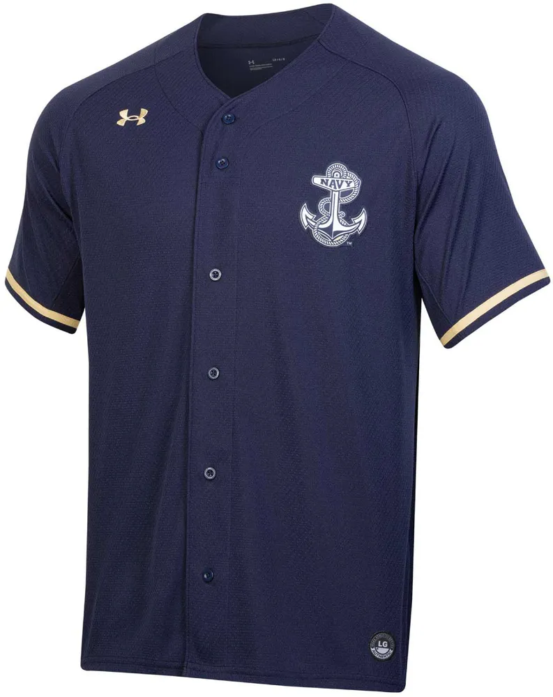 Under Armour Men's Navy Midshipmen Replica Baseball Jersey