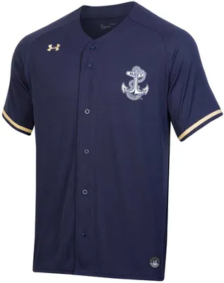 Under Armour Men's Navy Midshipmen Replica Baseball Jersey