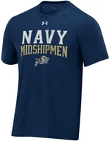 Under Armour Men's Navy Midshipmen All Day Tri-Blend T-Shirt