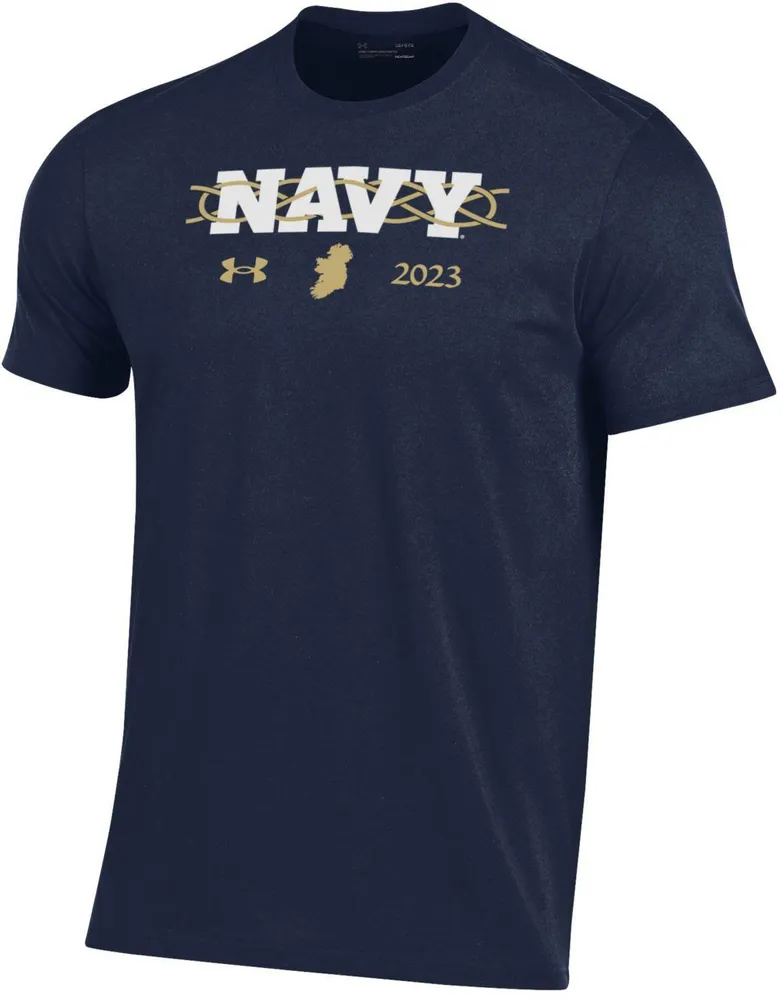 Under Armour Men's Navy Midshipmen Performance Cotton T-Shirt