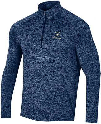 Under Armour Men's Navy Midshipmen Tech Twist 1/4 Zip Pullover Shirt