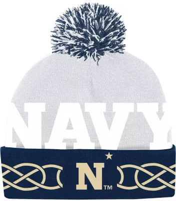 Under Armour Men's Navy Midshipmen Pom Knit Beanie