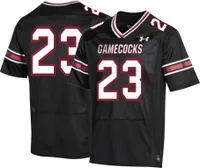 Under Armour Men's South Carolina Gamecocks Black Twill Replica Football Jersey