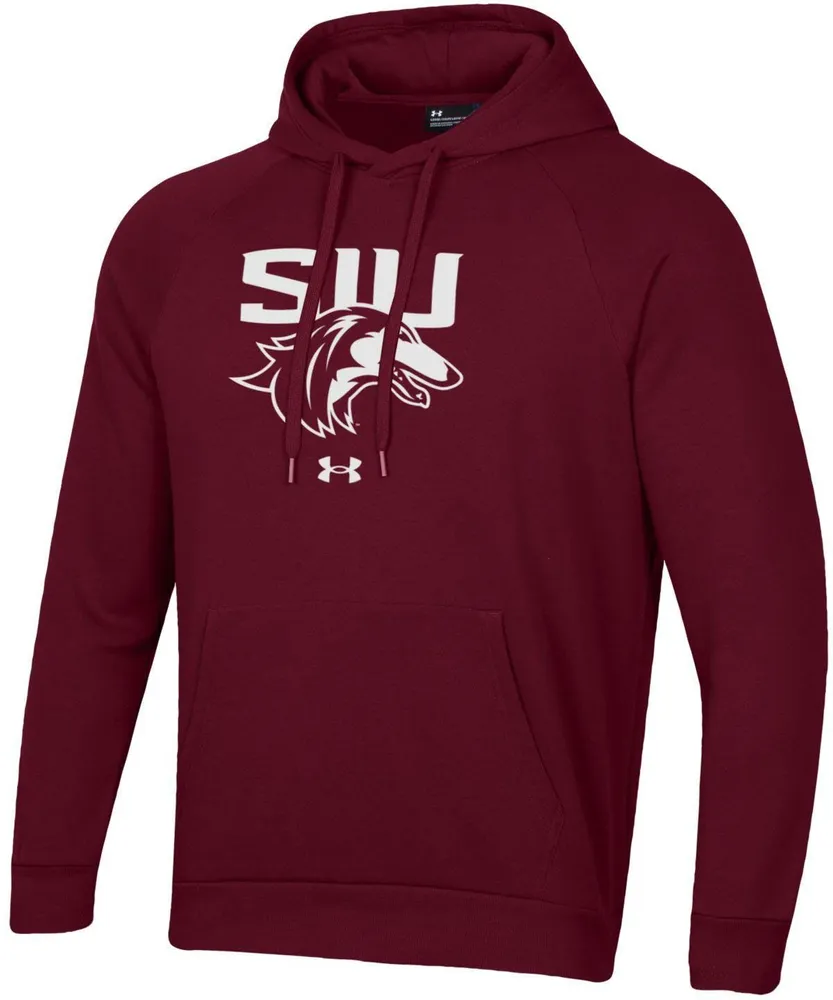 Under Armour Men's Southern Illinois  Salukis Maroon Fleece Pullover Hoodie