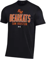 Under Armour Men's Sam Houston Bearkats Black Performance Cotton T-Shirt