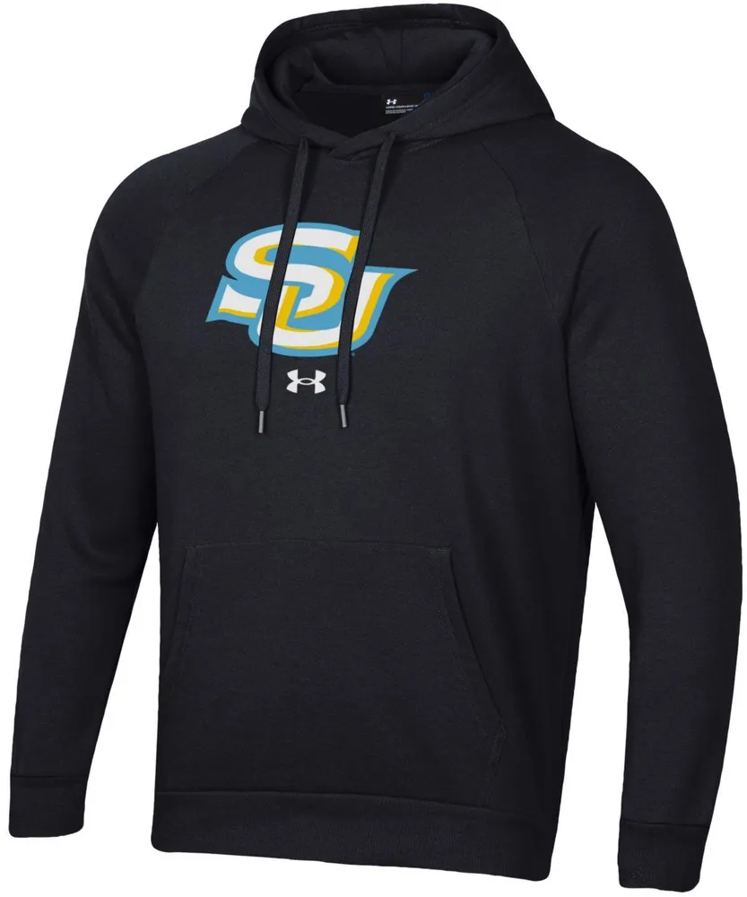 Under Armour Men's Southern University Jaguars Black Fleece Pullover Hoodie