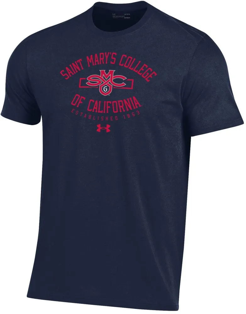 Under Armour Men's St. Mary's Gaels Blue Performance Cotton T-Shirt