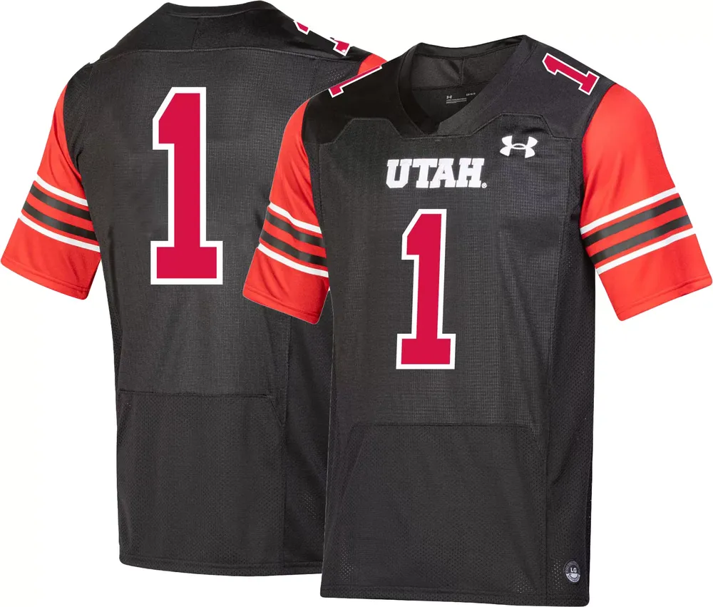 Under Armour Men's Utah Utes Black Replica Football Jersey