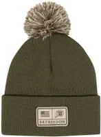 Under Armour Men's Utah Utes Olive Freedom Pom Knit Beanie