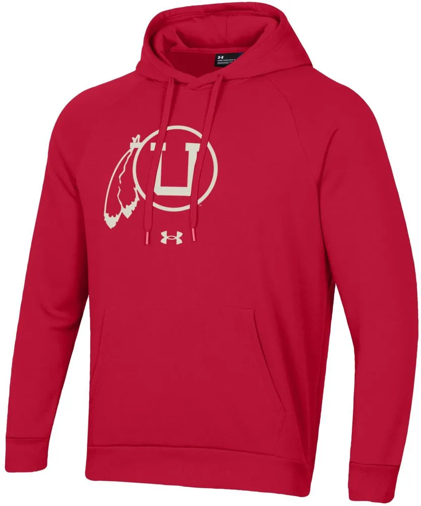 Under Armour Men's Utah Utes Crimson Fleece Pullover Hoodie