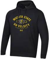 Under Armour Men's Wichita State Shockers Black Fleece Pullover Hoodie