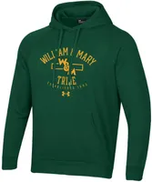 Under Armour Men's William & Mary Tribe Green Fleece Pullover Hoodie