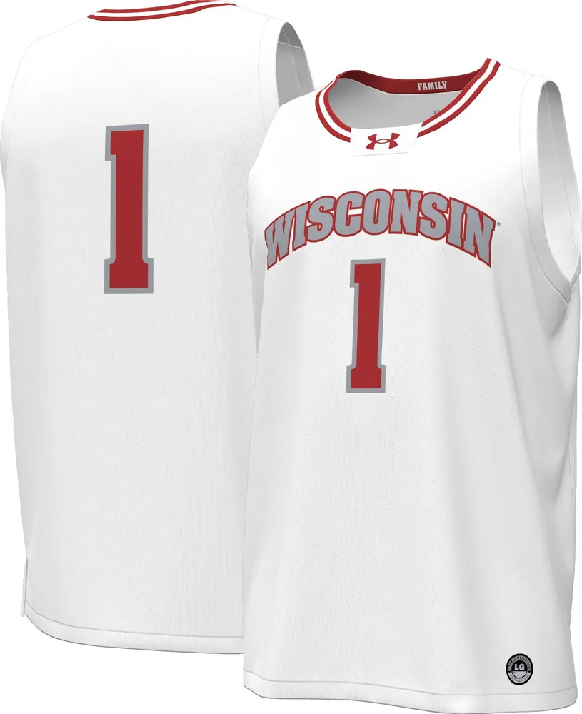 Under Armour Men's Wisconsin Badgers #1 Replica Basketball Jersey