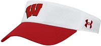 Under Armour Men's Wisconsin Badgers White Airvent Visor