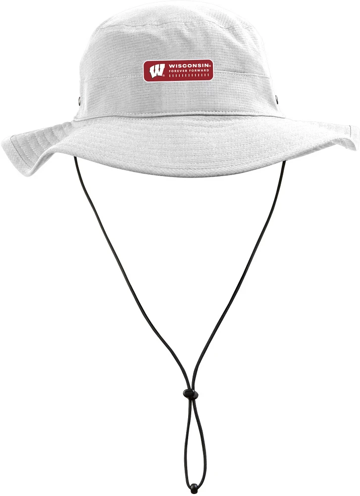 Under Armour Men's Wisconsin Badgers White Airvent Boonie Hat