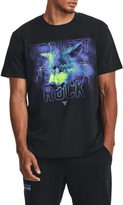 Under Armour Men's Project Rock Wolf Heavyweight Graphic T-Shirt