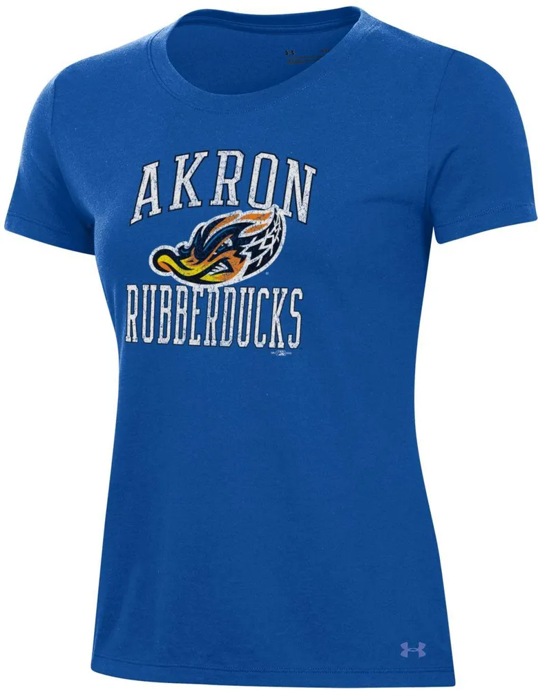 Under Armour Women's Akron RubberDucks Blue Performance T-Shirt