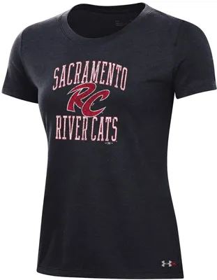 Under Armour Women's Sacramento River Cats Black Performance T-Shirt