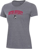 Under Armour Women's Boston University Terriers Black Performance Cotton T-Shirt