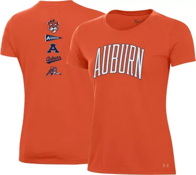 Under Armour Women's Auburn Tigers Orange Pennant T-Shirt