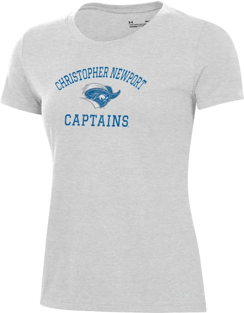 Under Armour Women's Christopher Newport Captains Silver Heather Pennant T-Shirt