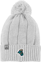 Under Armour Women's Coastal Carolina Chanticleers Silver Heather Pom Knit Beanie