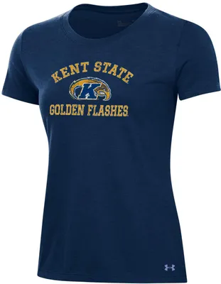 Under Armour Women's Kent State Golden Flashes Navy Blue Pennant T-Shirt