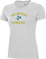 Under Armour Women's McNeese State Cowboys Silver Heather Pennant T-Shirt