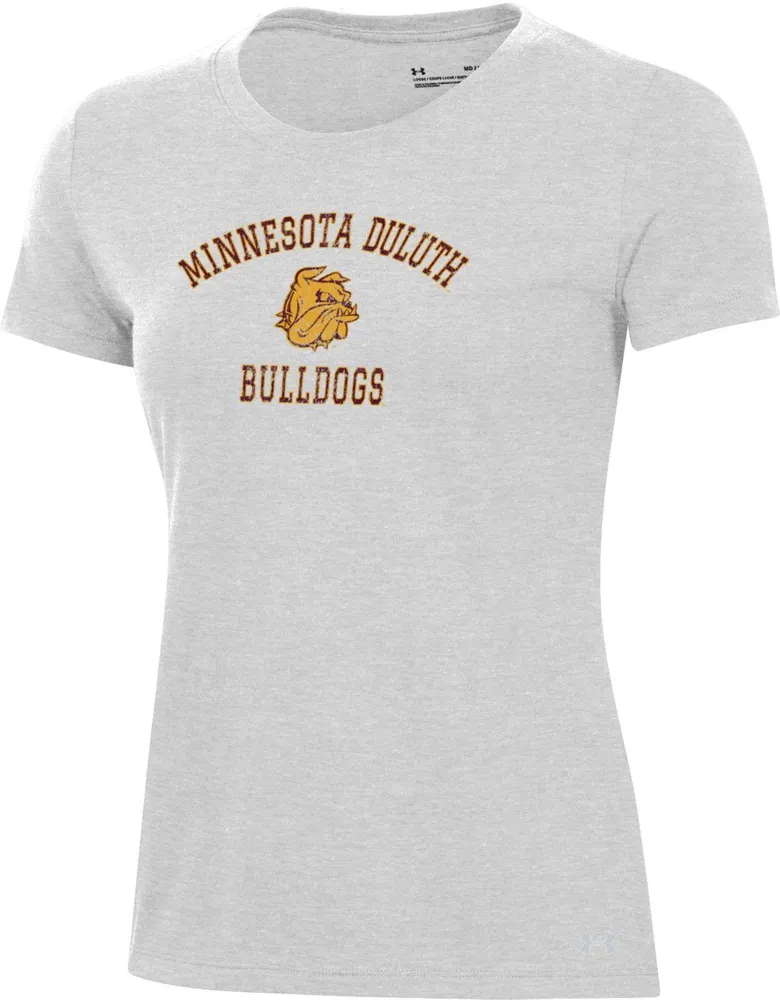 Under Armour Women's Minnesota-Duluth  Bulldogs Silver Heather Pennant T-Shirt