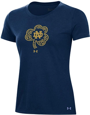 Under Armour Women's Notre Dame Fighting Irish Navy Shamrock T-Shirt