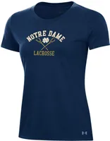 Under Armour Women's Notre Dame Fighting Irish Lacrosse Navy T-Shirt