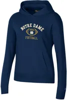 Under Armour Women's Notre Dame Fighting Irish Football Navy All Day Fleece Pullover Hoodie