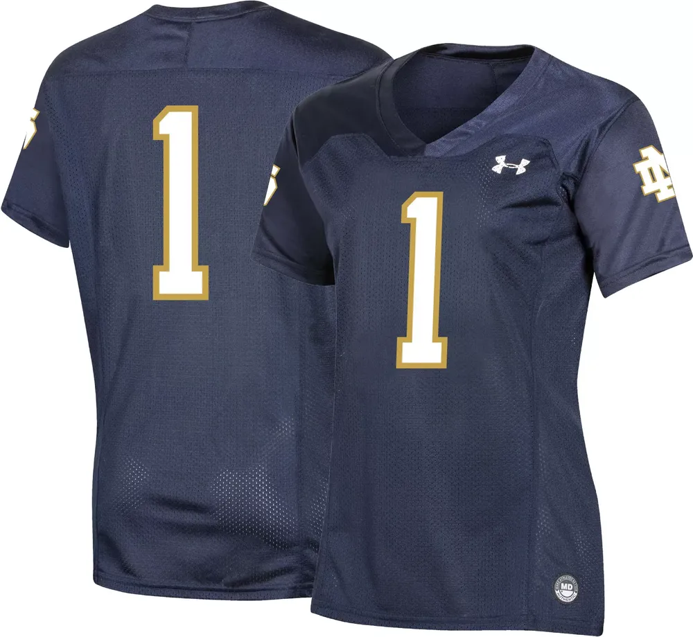 Under Armour Women's Notre Dame Fighting Irish Navy Replica Football Jersey