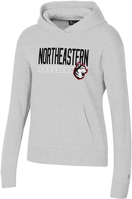 Under Armour Women's Northeastern Huskies Grey All Day Crew Pullover Hoodie