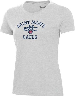 Under Armour Women's St. Mary's Gaels Silver Heather Pennant T-Shirt