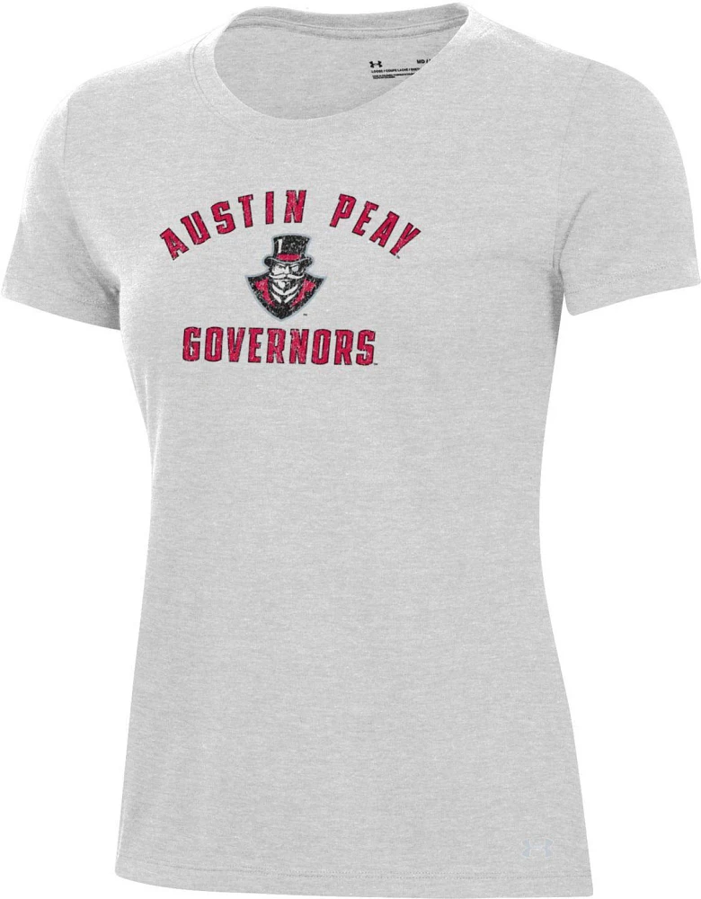 Under Armour Women's Austin Peay Governors Silver Heather Pennant T-Shirt