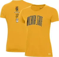 Under Armour Women's Wichita State Shockers Yellow Pennant T-Shirt