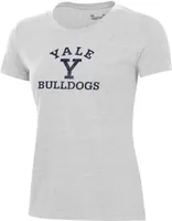 Under Armour Women's Yale Bulldogs Silver Heather Pennant T-Shirt