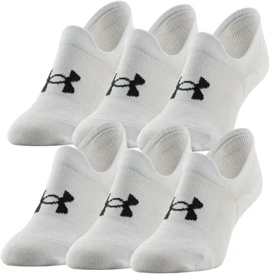 Under Armour Women's Essential Ultra Low Tab Socks - 6 Pack