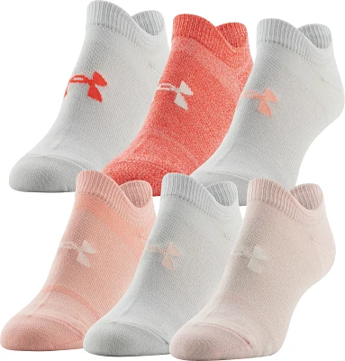 Under Armour Women's Essential No Show Socks - 6 Pack