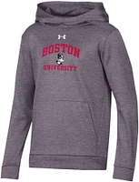 Under Armour Youth Boston University Terriers Grey Fleece Pullover Hoodie