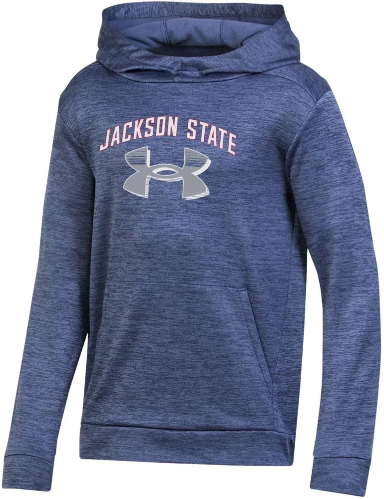 Under Armour Youth Jackson State Tigers Navy Blue Fleece Pullover Hoodie