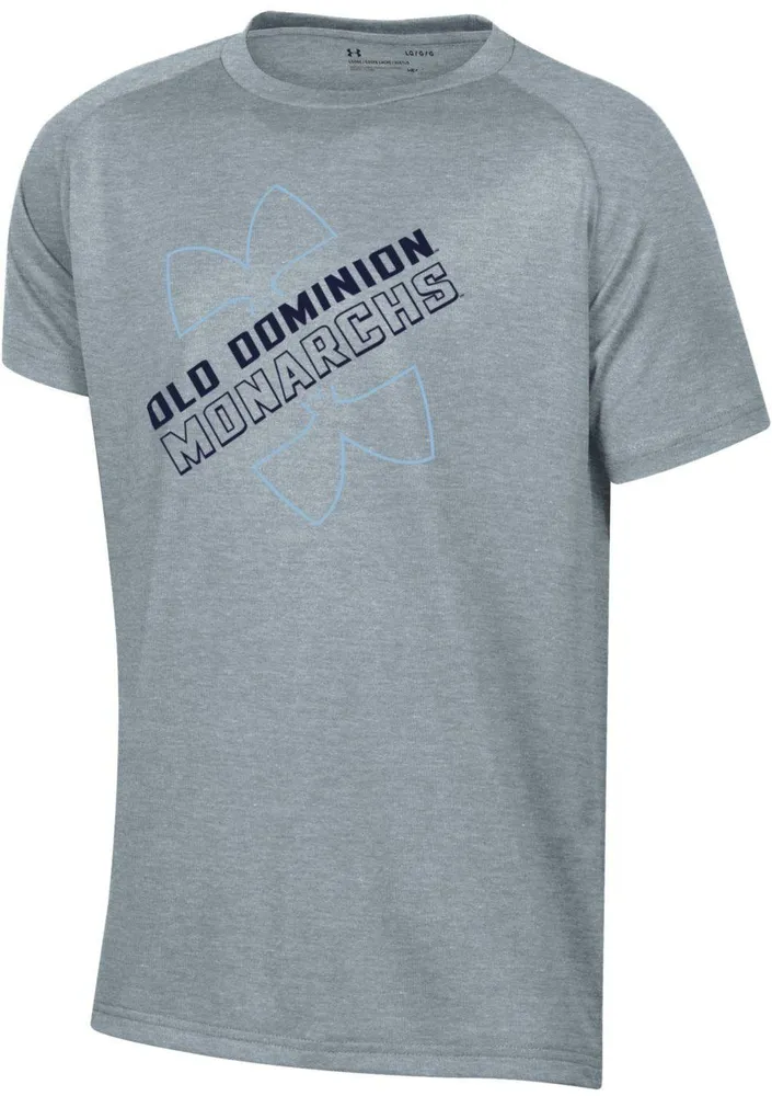 Under Armour Youth Old Dominion Monarchs Silver Logo Lockup Tech Performance T-Shirt